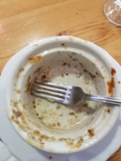 What it looked like after I finished the meat n' potatoes pie at Leoda's